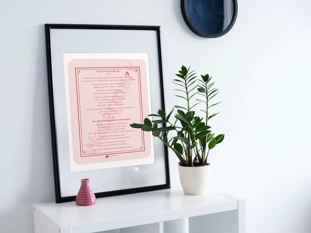 Print only - Can You Use People Up? | Modern Love Poem | Emotional Wall Art
