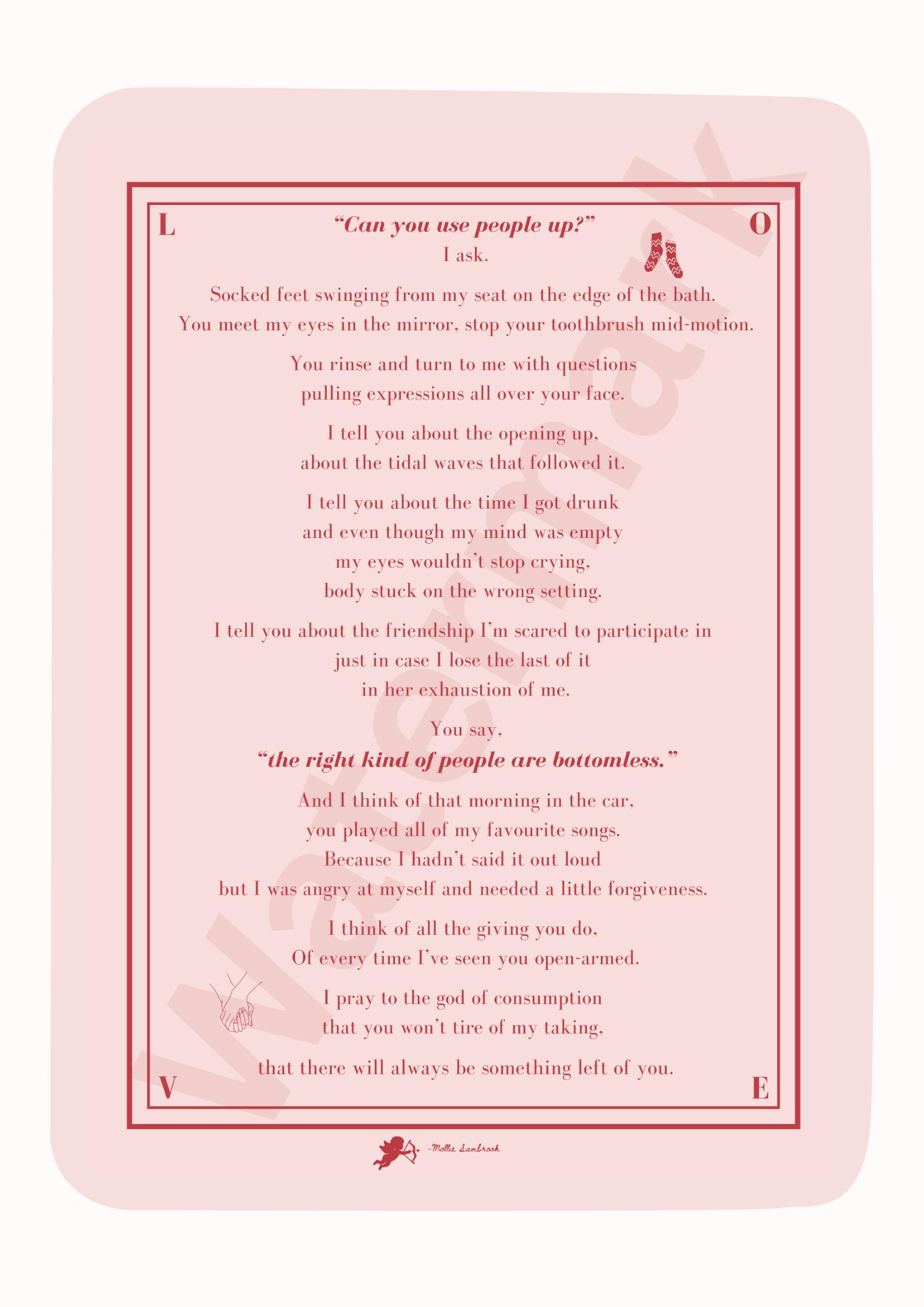 Print only - Can You Use People Up? | Modern Love Poem | Emotional Wall Art