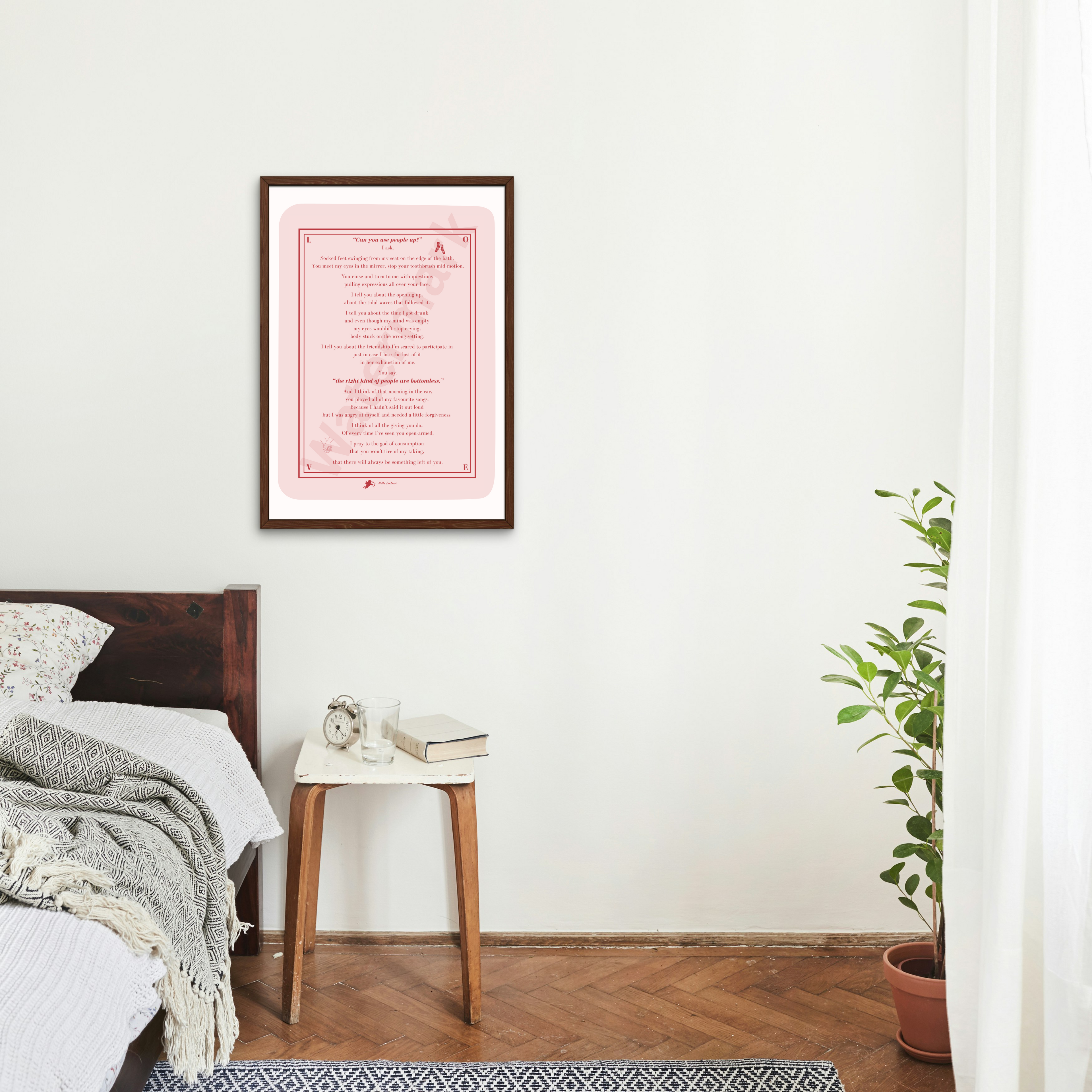 Print only - Can You Use People Up? | Modern Love Poem | Emotional Wall Art