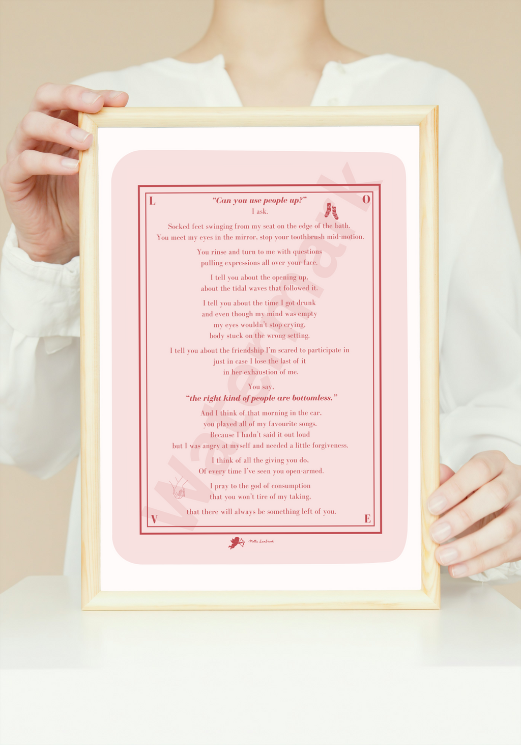 Print only - Can You Use People Up? | Modern Love Poem | Emotional Wall Art